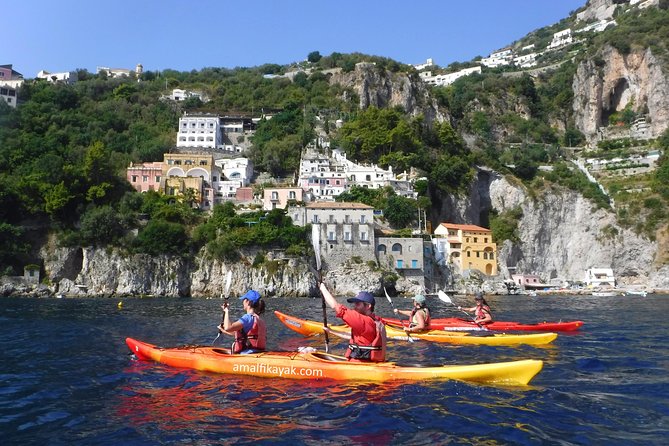 Amalfi Coast Kayak Tour Along Arches, Beaches and Sea Caves - Tour Highlights