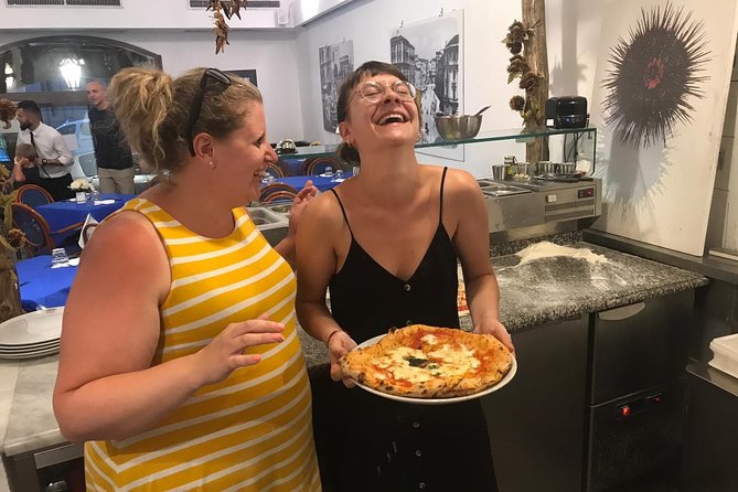 Authentic Pizza Class With Drinks Included in the Center of Naples