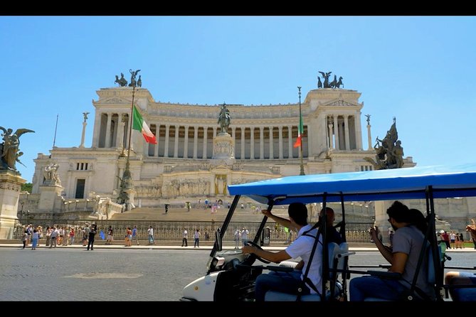 Golf Cart Tour Admiring the Beauty of Rome!