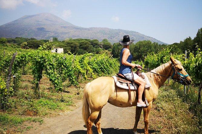 Pompeii Guided Tour & Horse Riding on Vesuvius With Wine Tasting
