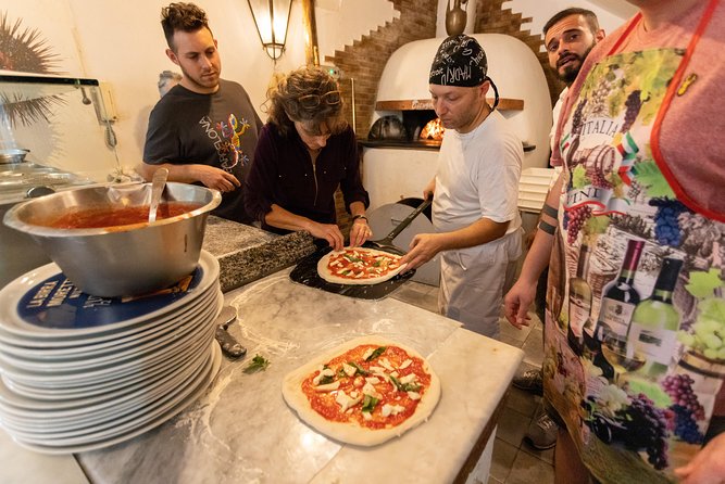 Authentic Pizza Class With Drinks Included in the Center of Naples - Chef and Pizza