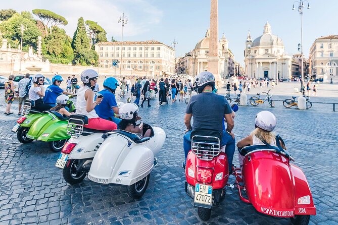 Highlights of Rome Vespa Sidecar Tour in the Afternoon With Gourmet Gelato Stop - Frequently Asked Questions