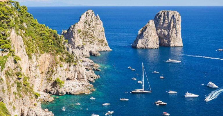From Amalfi: Day Trip to Capri by Private Boat With Drinks