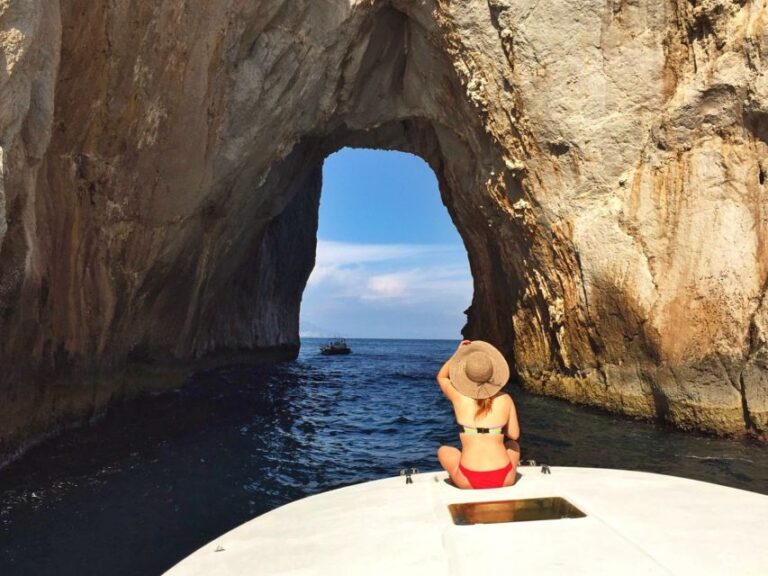 From Capri: Capri and Positano Full-Day Private Boat Trip