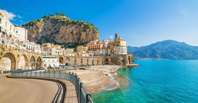 From Rome: Transfer to Amalfi Coast Cities With Pompeii Stop