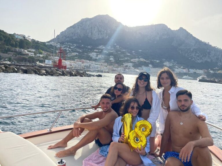 From Sorrento: Capri and Amalfi Coast Private Boat Tour