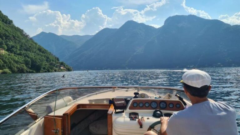 Lake Como 4 Hours Private Boat Tour Groups of 1 to 7 People