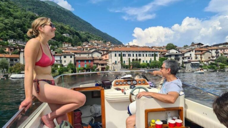 Lake Como Full Day Private Boat Tour Groups of 1 to 7 People