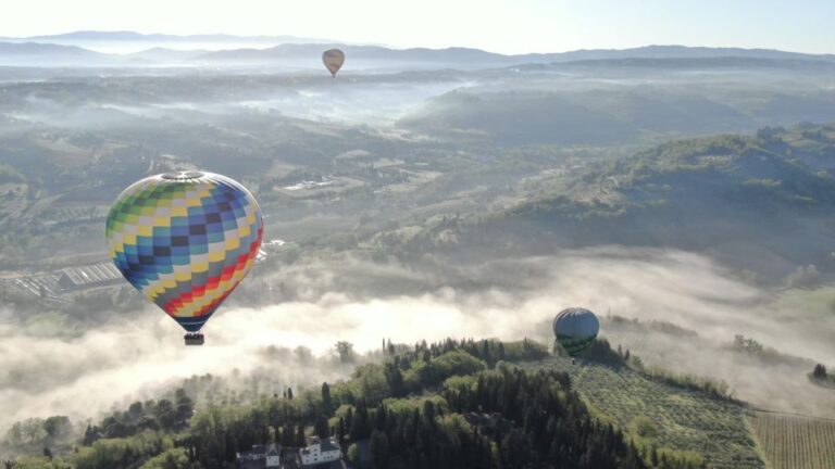 Private Hot Air Balloon, Pienza, Montalcino, Val Dorcia
