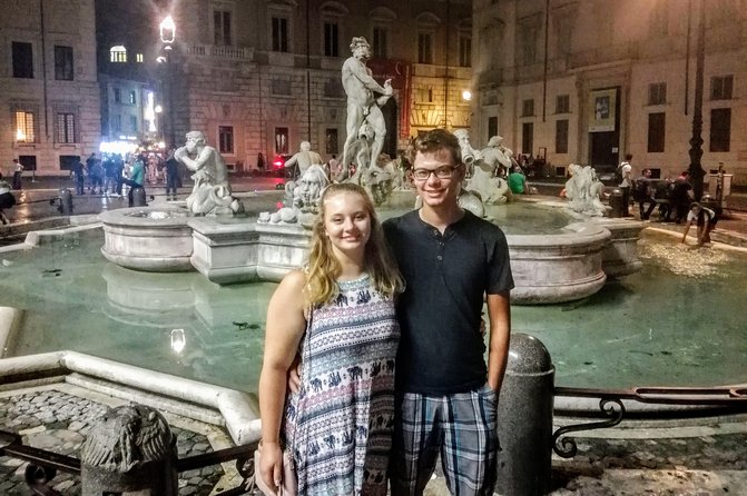 Rome by Night Walking Tour Including Piazza Navona Pantheon and Trevi Fountain - Inclusions and Logistics
