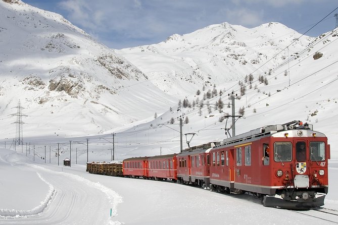 Swiss Alps Bernina Express Rail Tour From Milan With Hotel Pick up - Tour Highlights