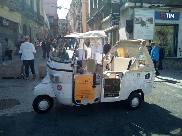 Tour Ape Calessino (Tuk Tuk) of the 4 Historic Districts of Cagliari - Tour Overview