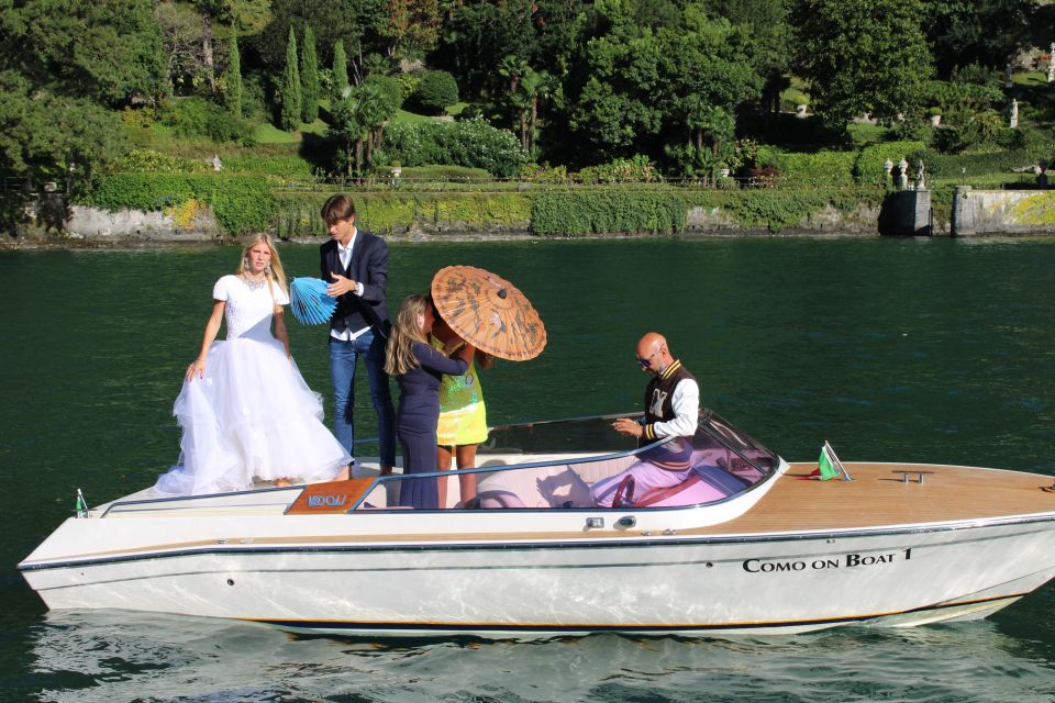 Como Lake: Model for a Day on Boat and Photo Shooting - Instructor and Pickup Details