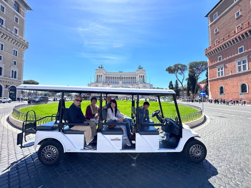 Rome in Golf Cart 7 Hours Unforgettable Full Immersion - Inclusions