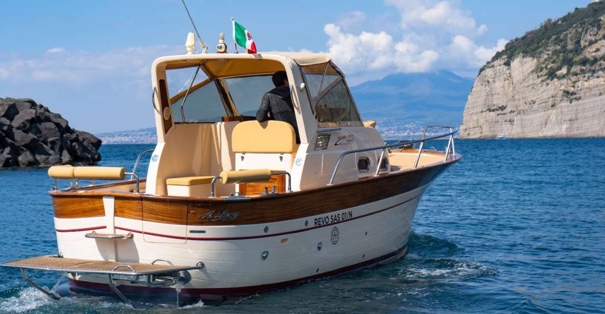 Sorrento: Capri White Grotto & Blue Grotto Private Boat Trip - Itinerary