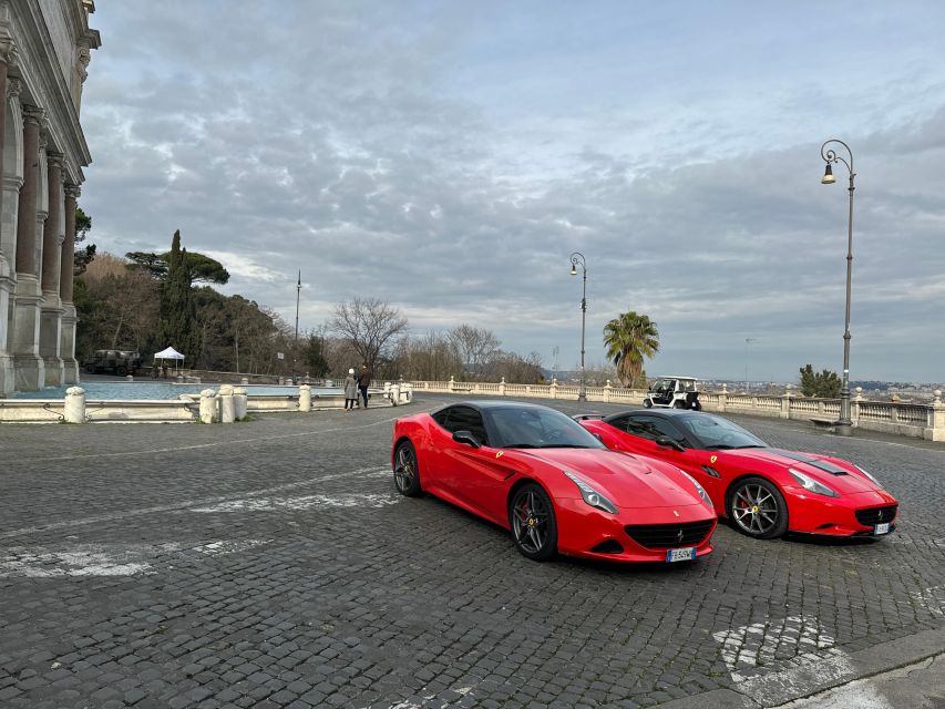 Testdrive Ferrari Guided Tour of the Tourist Areas of Rome - Includes