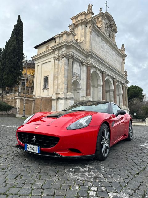 Testdrive Ferrari Guided Tour of the Tourist Areas of Rome - Personalized Packages
