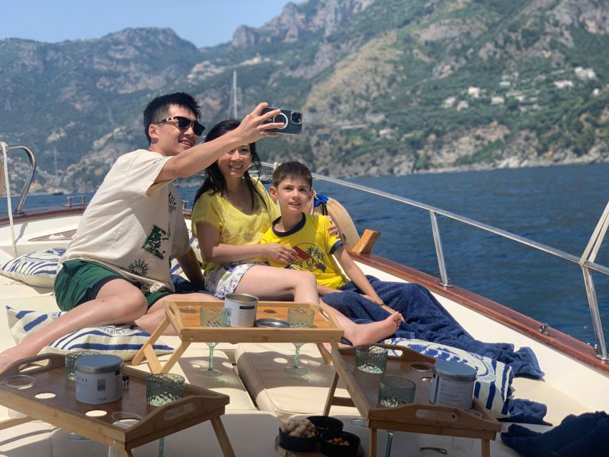 From Amalfi, Maiori or Salerno: Private Boat Tour of the Amalfi Coast - Just The Basics