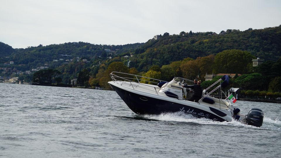 Lake Como: Glamour Private Tour 3 Hours Eolo Boat - Just The Basics