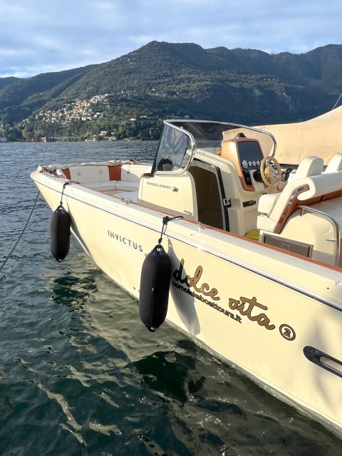 Lake Como: Grand Private Tour 5 Hours Invictus Boat - Just The Basics