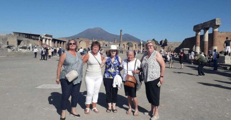 From Rome: Pompeii Ruins and Mt. Vesuvius W/ Lunch & Wine