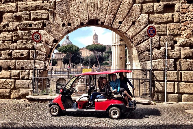 Full Day Private Guided Tour of Rome by Golf-Cart & Colosseum and Roman Forum - Itinerary Details