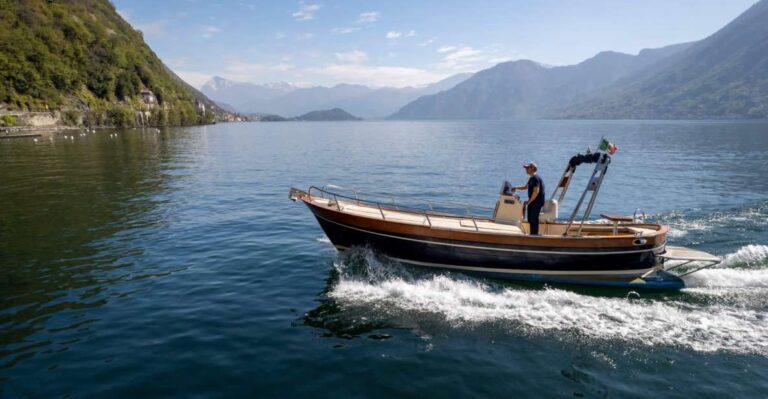 Lake Como on Classic Wooden Boat