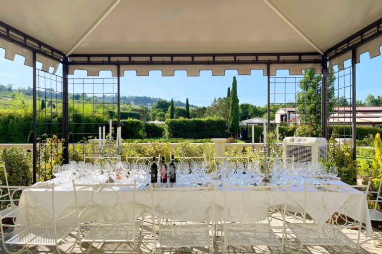 San Gimignano Private Garden Dinner on Royal Terrace