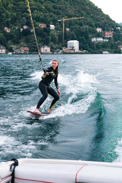 Wakeboard + Wakesurf Experience Private Boat on Lake Como
