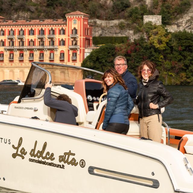 Lake Como: La Dolce Vita Private Tour 2 Hours Invictus Boat - Itinerary Highlights
