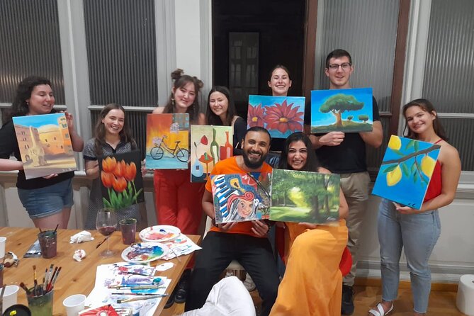 Paint & Wine Experience in Piazza Navona - Inclusions Provided