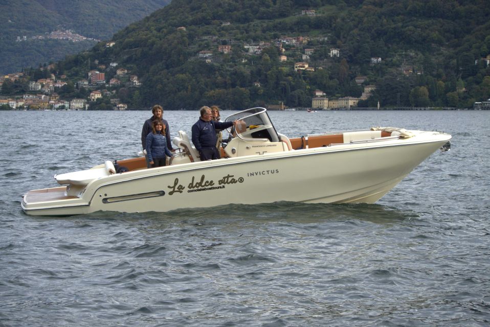Lake Como: La Dolce Vita Private Tour 2 Hours Invictus Boat - Just The Basics
