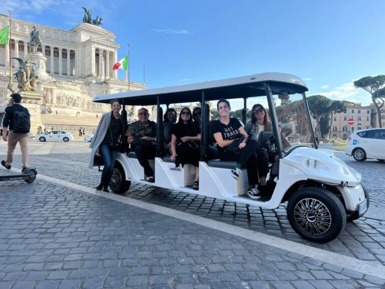 Rome: Private Golf Cart City Highlights Tour
