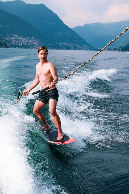 Wakeboard + Wakesurf Experience Private Boat on Lake Como - Just The Basics