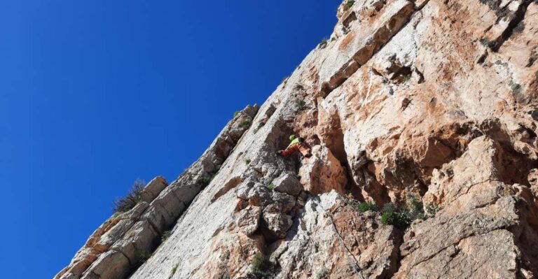 Climbing Day: a Climbing Day on an Amazing Crag in Sardinia