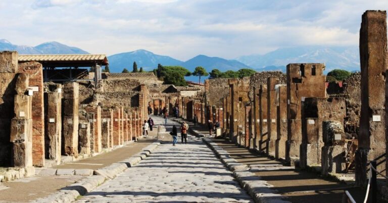 From Naples: Private Herculaneum and Pompeii Return Transfer
