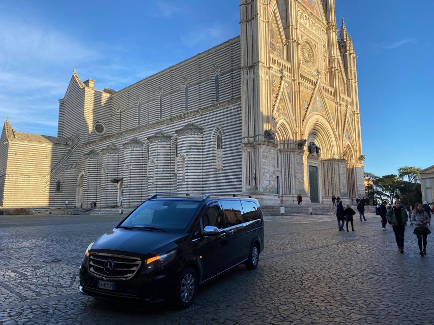 Perugias Airport Transfer to Siena Arezzo by Car or Vans - Service Details