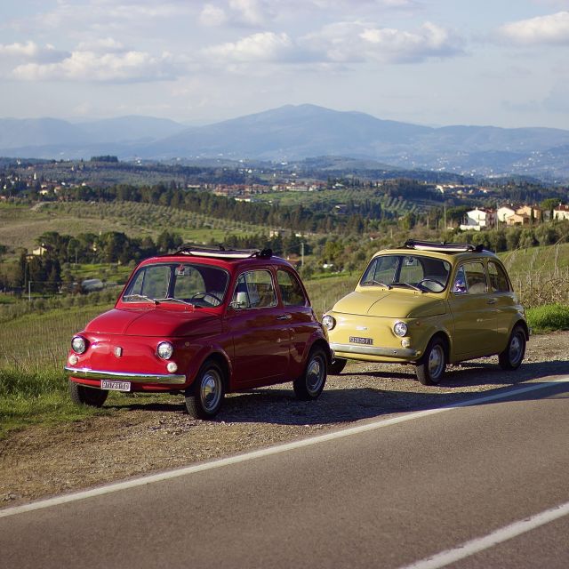 Self-Driving Tour in a Vintage Fiat 500 in Florence, Chianti, Tuscany