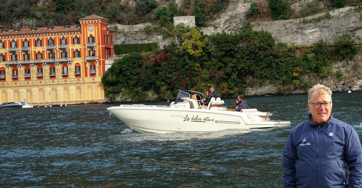 Lake Como: Dreamer Private Tour 1 Hour Invictus Boat - Inclusions