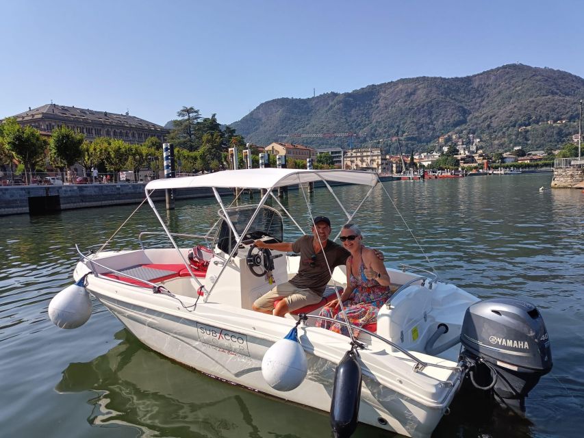 “OPEN Rent Boat” FOUR HOURS - 4h - Lake Como - Departure Information