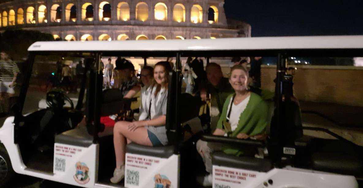 Rome: 2-Hour Sightseeing Night Tour by Golf Cart - Activity Highlights