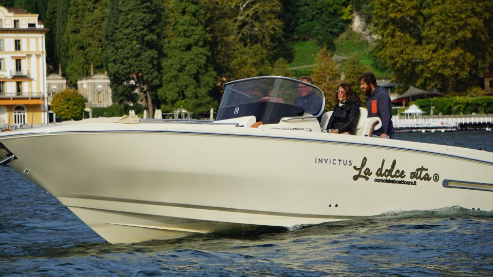 Lake Como: Dreamer Private Tour 1 Hour Invictus Boat - Additional Information