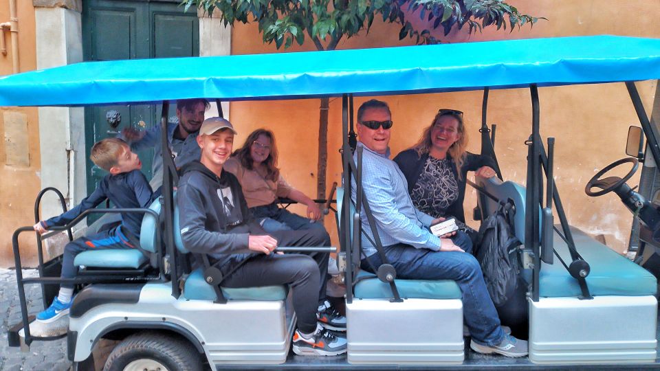 Rome: Private Guided Golf Cart Tour With Gelato or Wine - Meeting Point