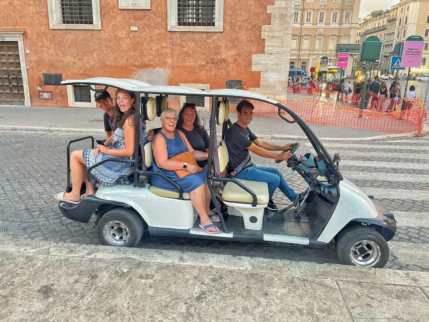 Rome: Private Guided Golf Cart Tour With Gelato or Wine - Includes