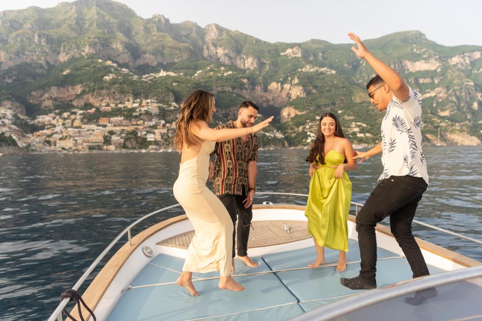 From Positano/Praiano: 1h 30 Min Private Sunset Cruise - Just The Basics