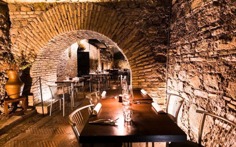 Rome: Exclusive Candlelight Dinner in Agrippas Roman Bath - Just The Basics