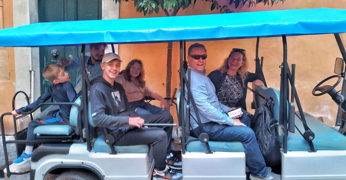 Rome: Private Guided Golf Cart Tour With Gelato or Wine - Just The Basics