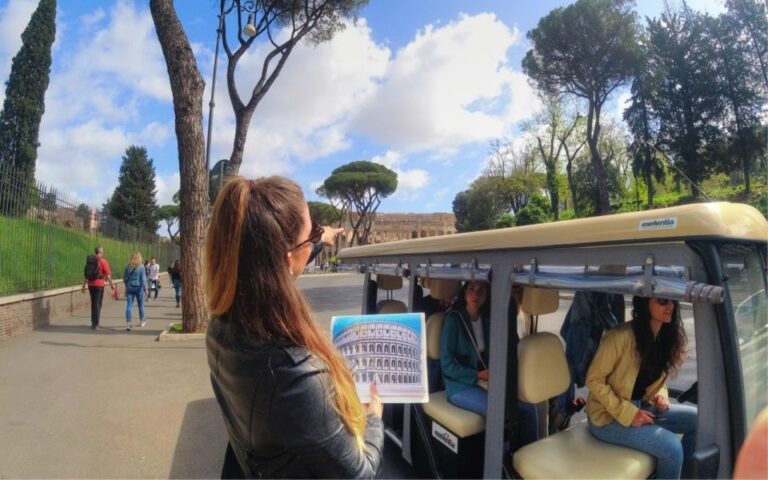 Rome: Night Tour of the City by Golf Cart