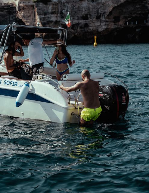 Polignano: PRIVATE Boat Cruise to the Caves With Aperitif - Languages and Features