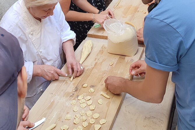 Typical Apulian Orecchiette Cooking Class + Dinner Included and Wines - Menu and Cooking Supplies